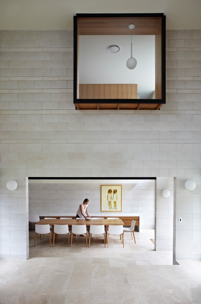 Inspiration for a contemporary enclosed dining room in Brisbane.