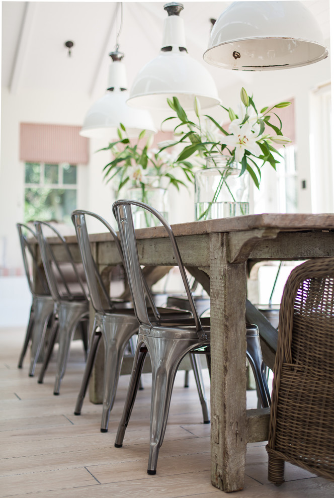 Photo of a large coastal dining room in Sussex.
