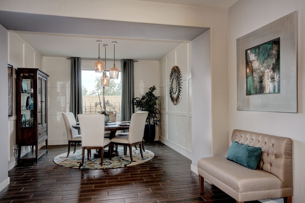 Complete Model Home Design Surprise, Arizona Farmhouse Dining Room