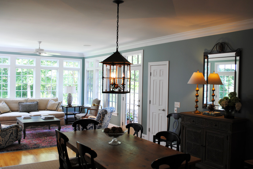 Photo of a contemporary dining room in Raleigh.