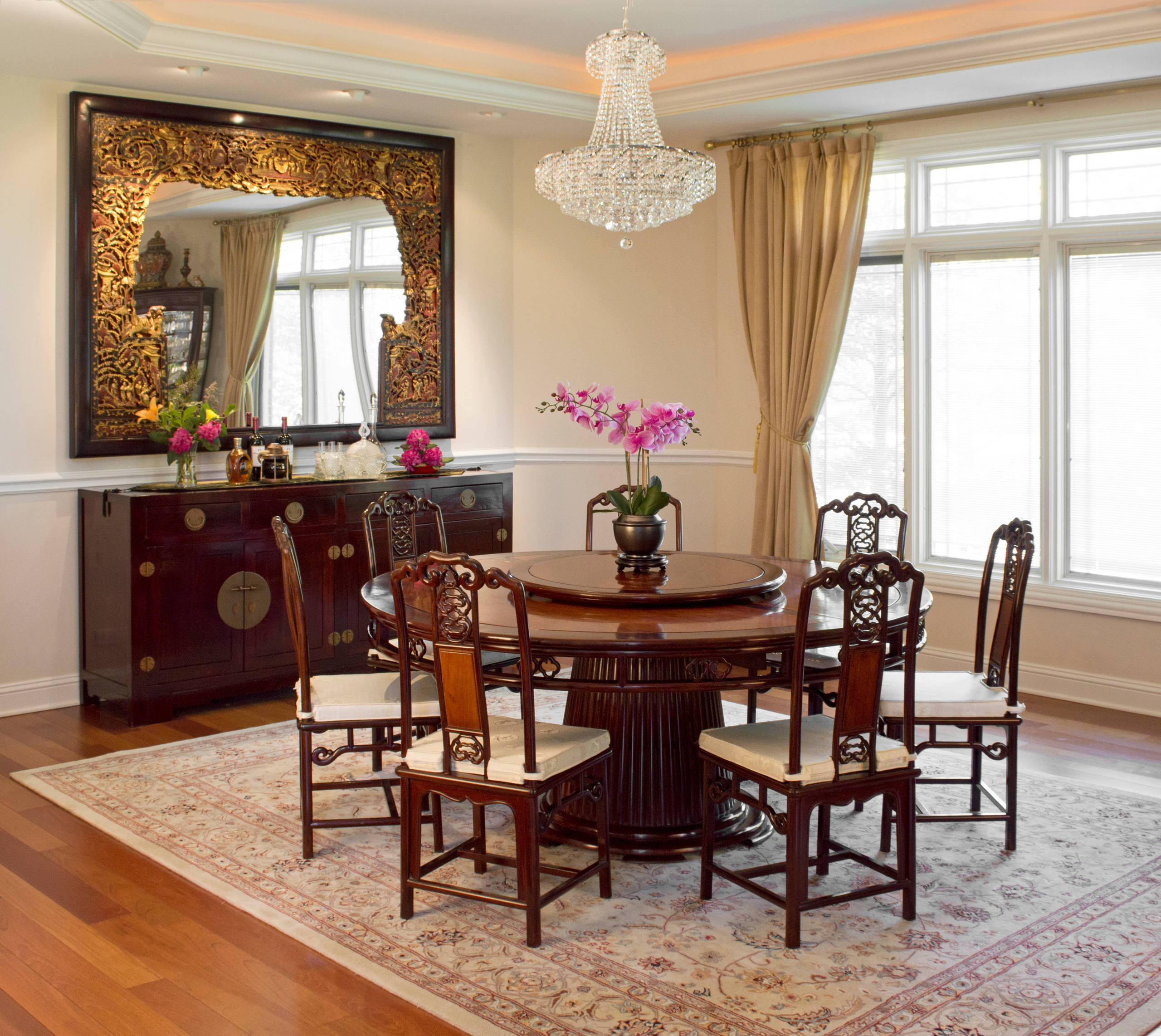 Contemporary Chinese Style Dining Room, Chinese Style Dining Room Chairs
