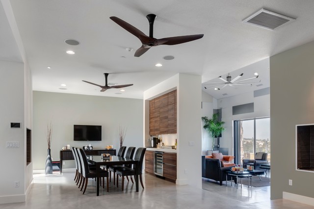 Contemporary Dining Room Other Houzz Ie - Is It Ok To Put A Ceiling Fan In The Dining Room