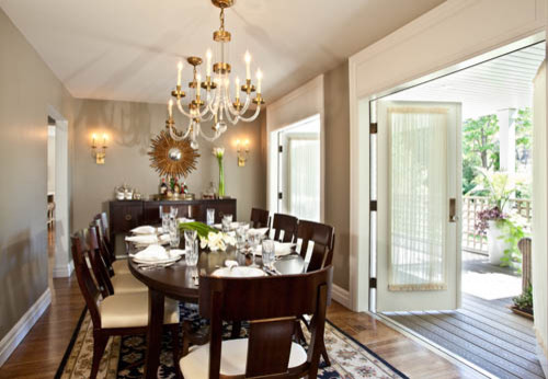 Inspiration for a contemporary dining room remodel in Salt Lake City