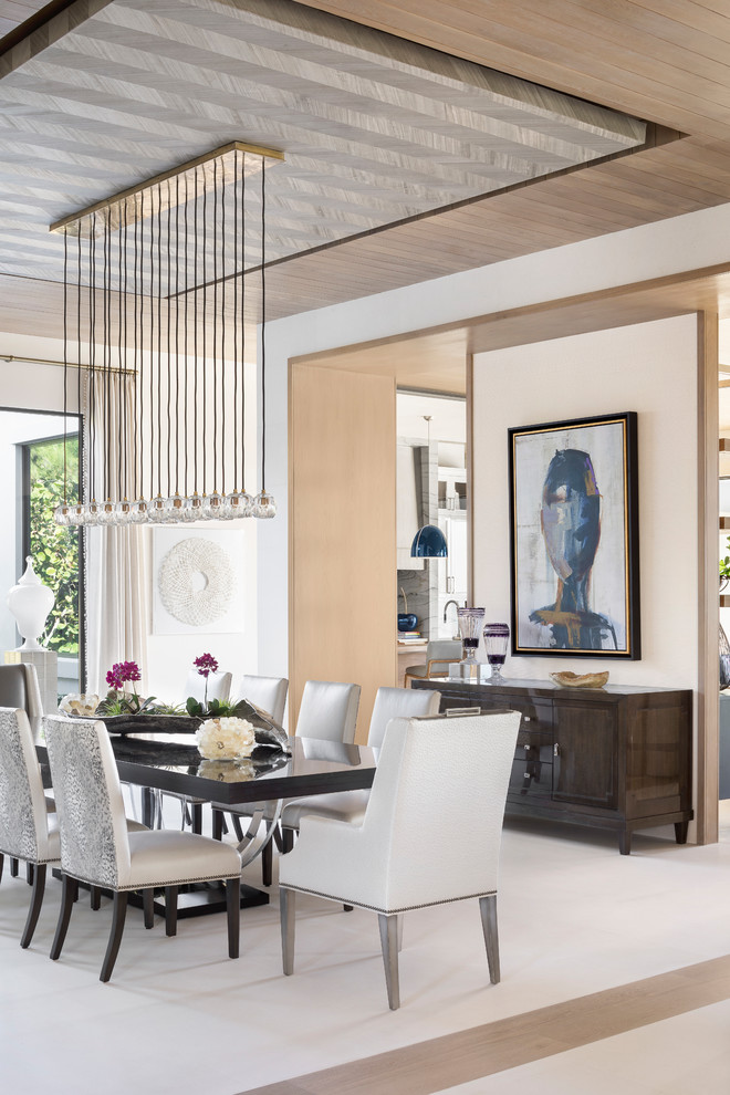 Inspiration for a contemporary dining room remodel in Orlando