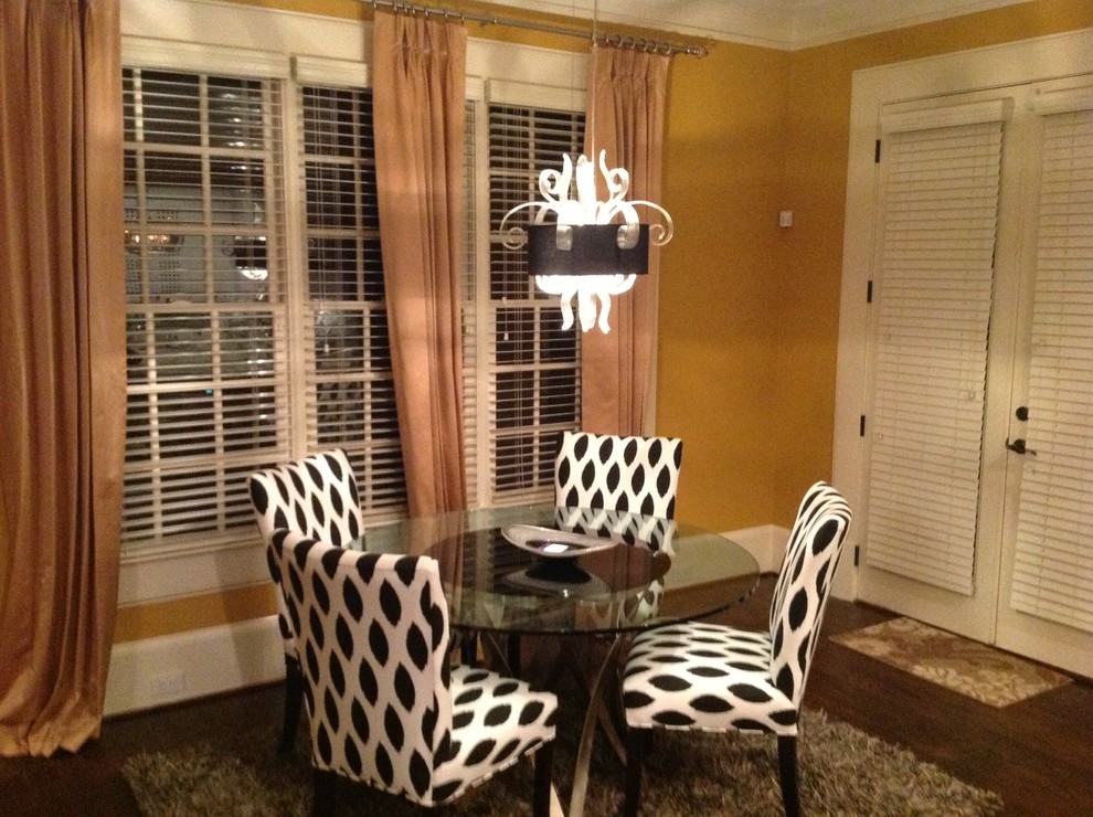 This is an example of a contemporary dining room in Atlanta.