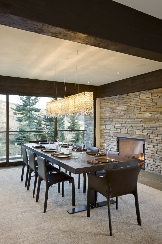 Inspiration for a contemporary dining room in Boise.