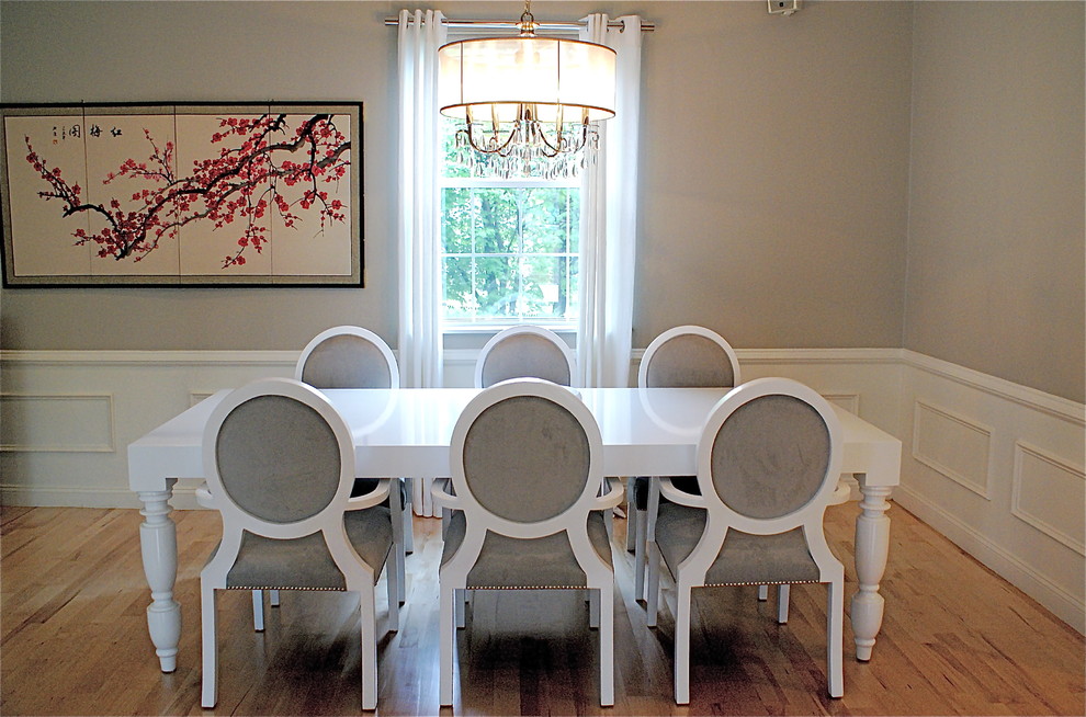 Trendy dining room photo in Boston