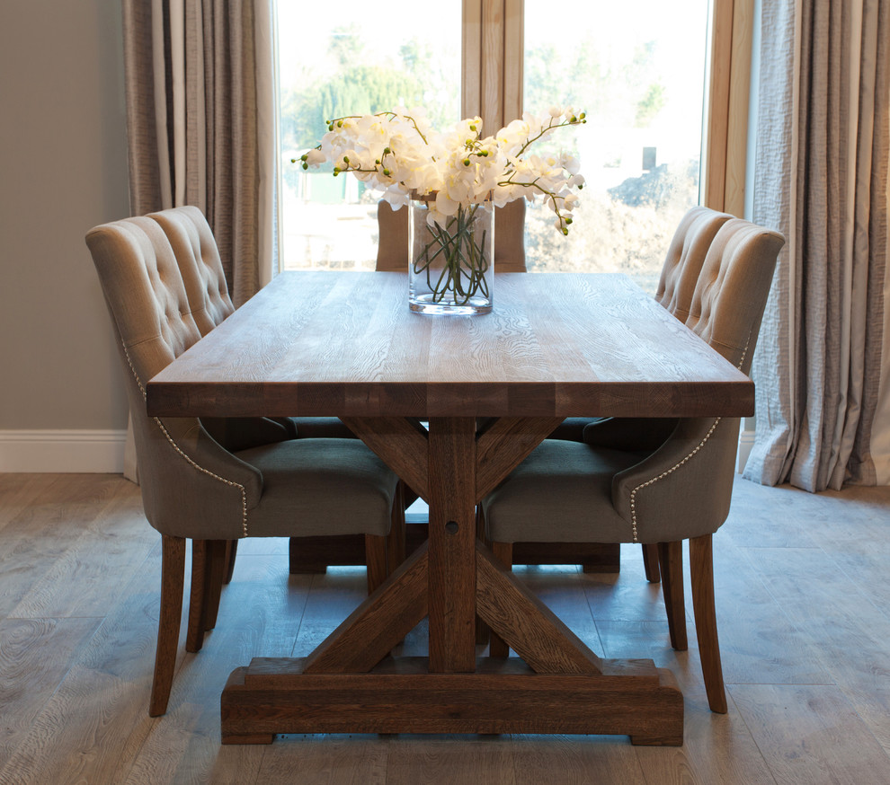 Example of a trendy dining room design in Dublin