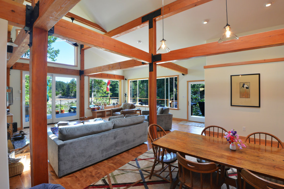 Cortes Island Whaletown House Eclectic Dining Room Vancouver by