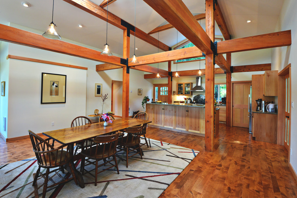 Cortes Island Whaletown House Eclectic Dining Room Vancouver by