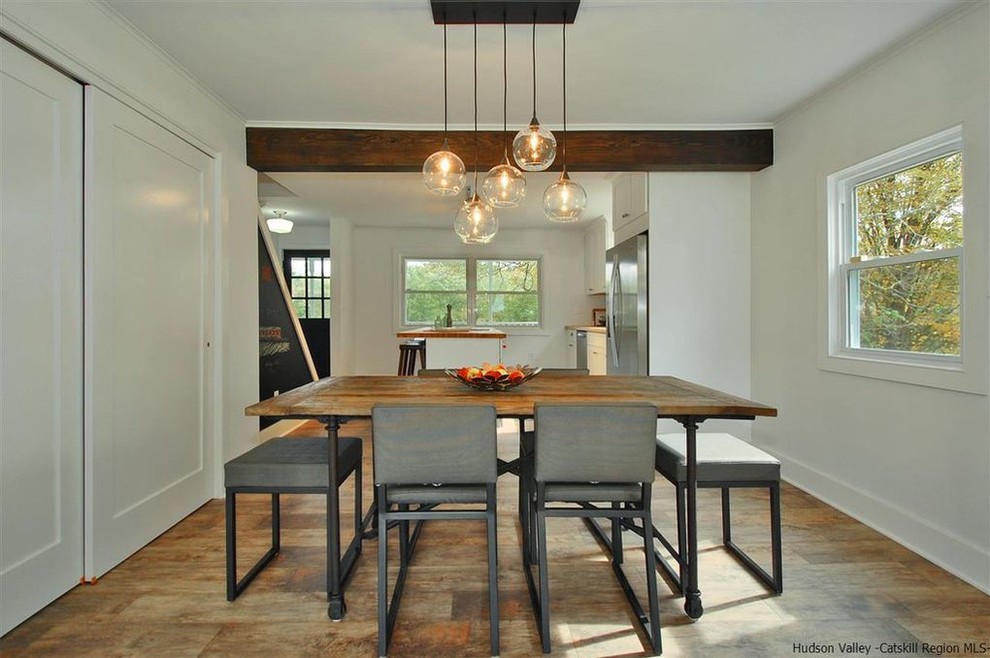 Cottekill Vacant Staging Farmhouse Dining Room New York by Lifestyled Staging & Redesign