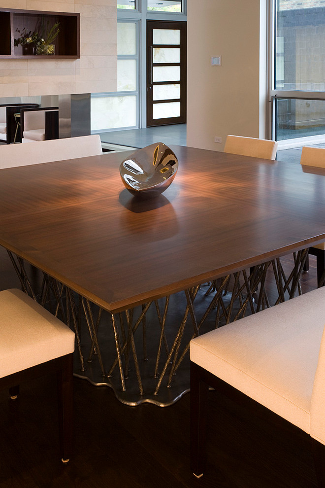 Свежая идея для дизайна: столовая в современном стиле - отличное фото интерьера