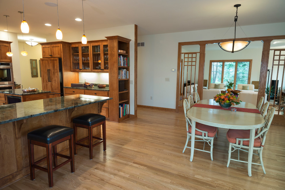 Craftsman Style Home in Cedarburg Arts & Crafts Dining Room
