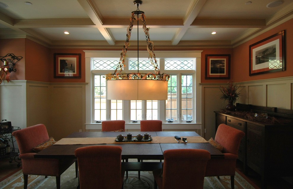 Craftsman Style In Burlingame Dining Room Craftsman Dining Room San Francisco By Mark Brand Architecture