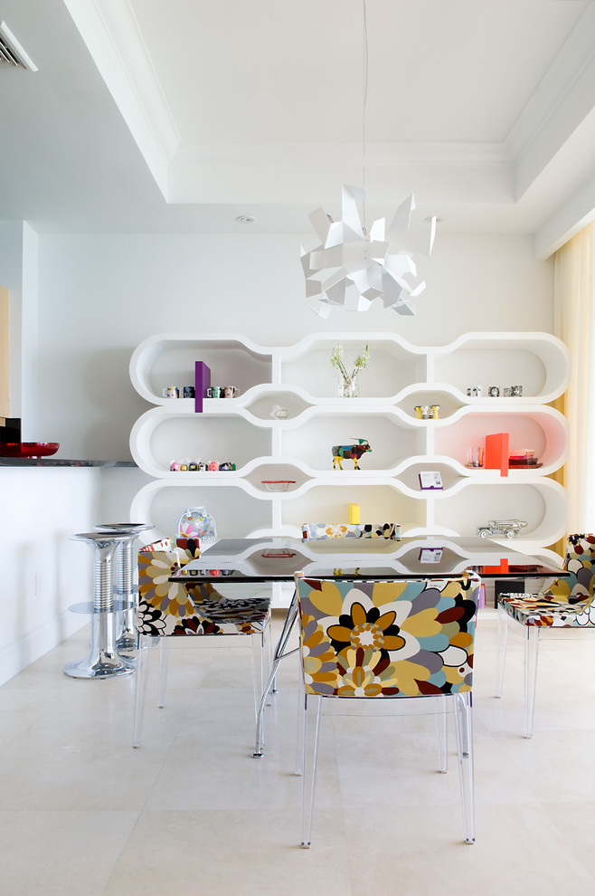 Trendy dining room photo in New York