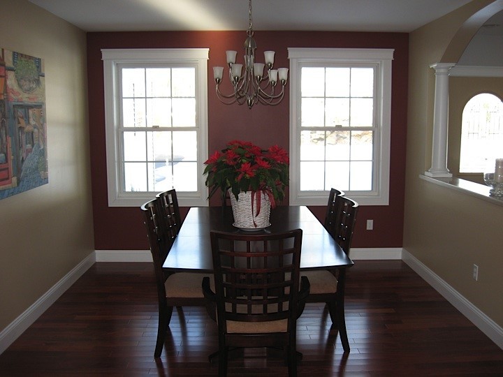 Dining room - traditional dining room idea in Portland Maine