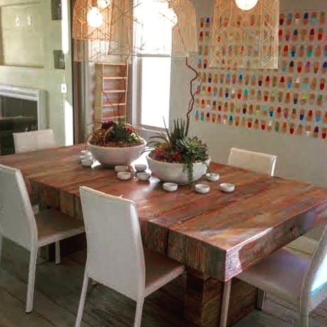 Custom Reclaimed Wood Furniture Pieces Eclectic Dining Room San