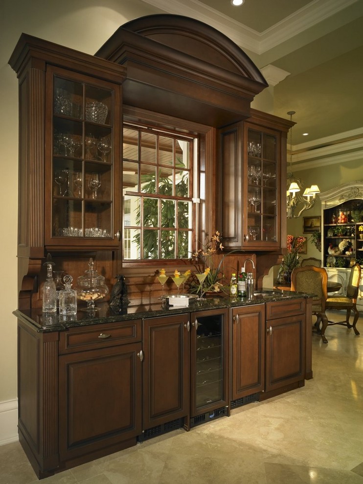 Custom Wet Bar Traditional Dining Room Miami by Distinctive