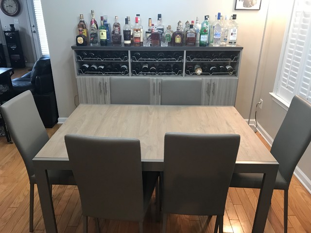 Custom Wine Bar Liquor Cabinet, Dining Room Wine Bar