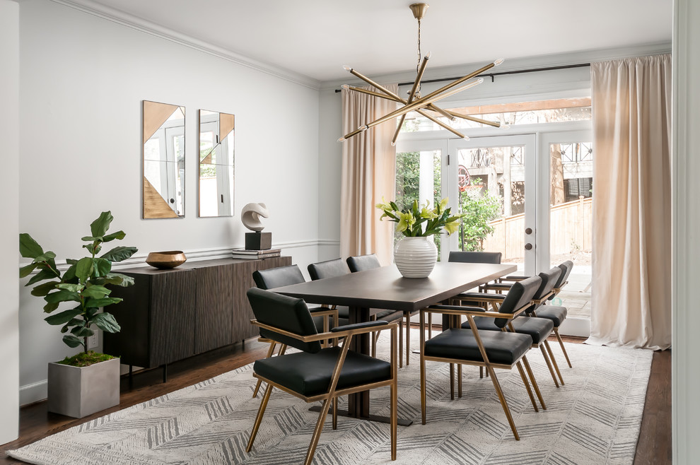 dark oak floors dining room