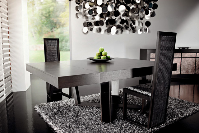 Dark Wood Dining Table By Rattanwood Contemporary Dining Room London By Imagine Living Houzz