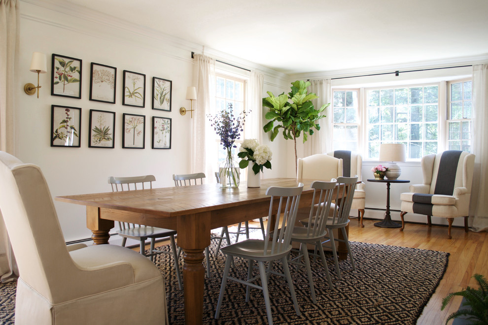 Inspiration for a farmhouse dining room remodel in Other