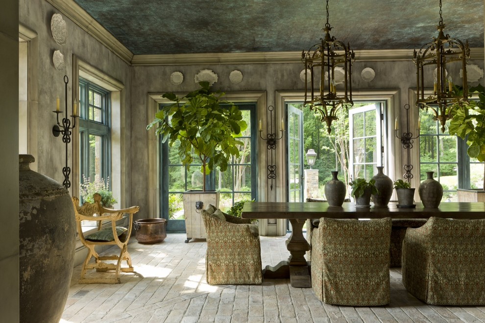 Dining room - contemporary dining room idea in Baltimore