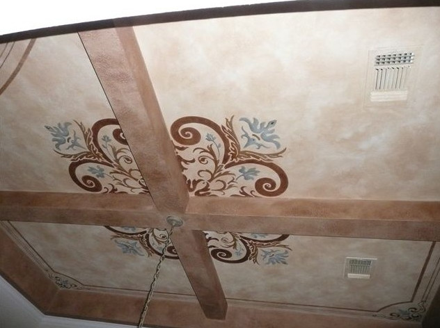 Пример оригинального дизайна: отдельная столовая среднего размера в классическом стиле с бежевыми стенами