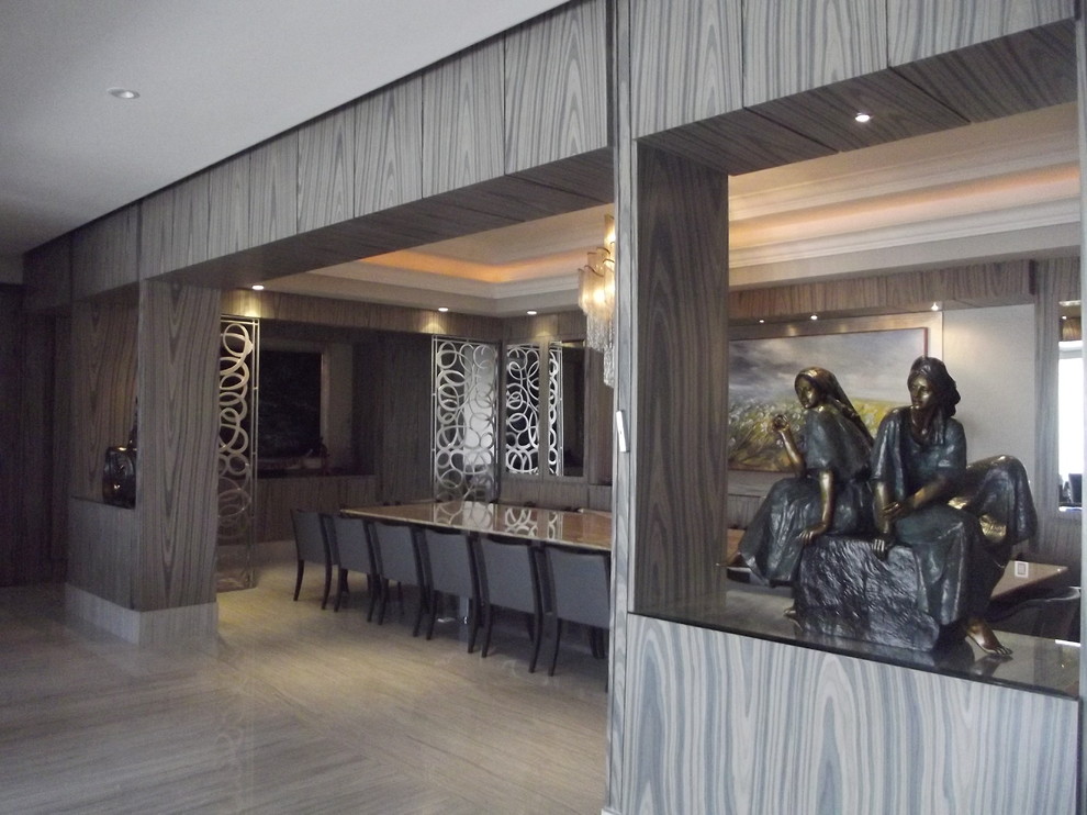 This is an example of a contemporary dining room in Mexico City.