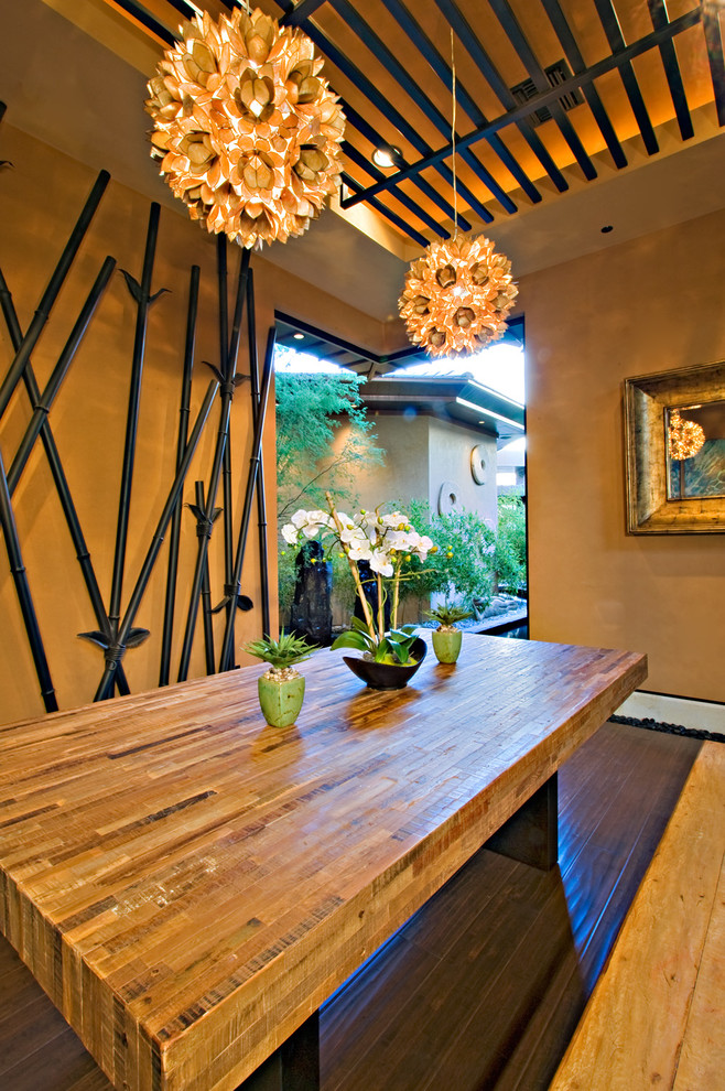 Example of a trendy dining room design in Las Vegas