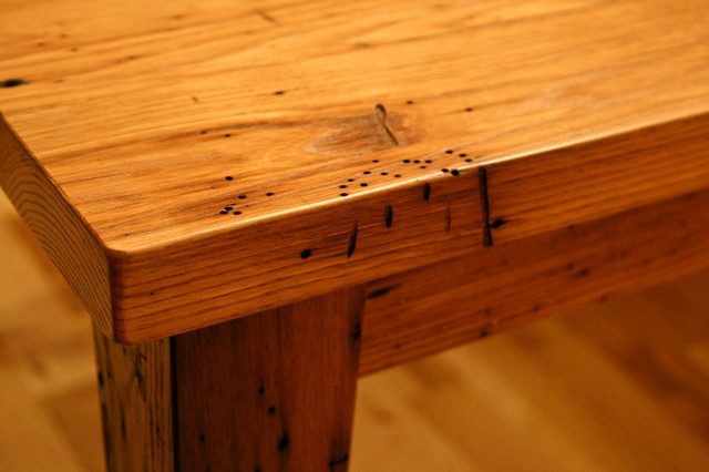 wormy chestnut desk