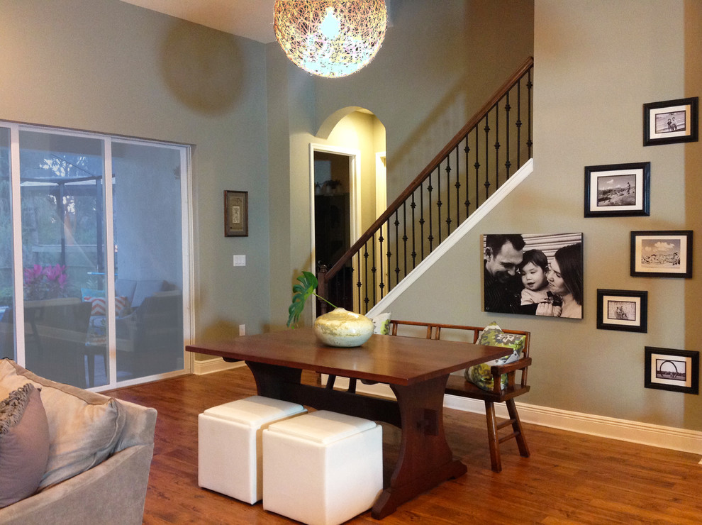 Dining Area (after) Modern Dining Room Tampa by Tweak Your
