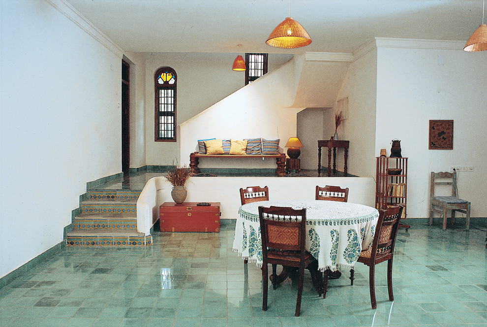 Island style dining room photo in Chennai