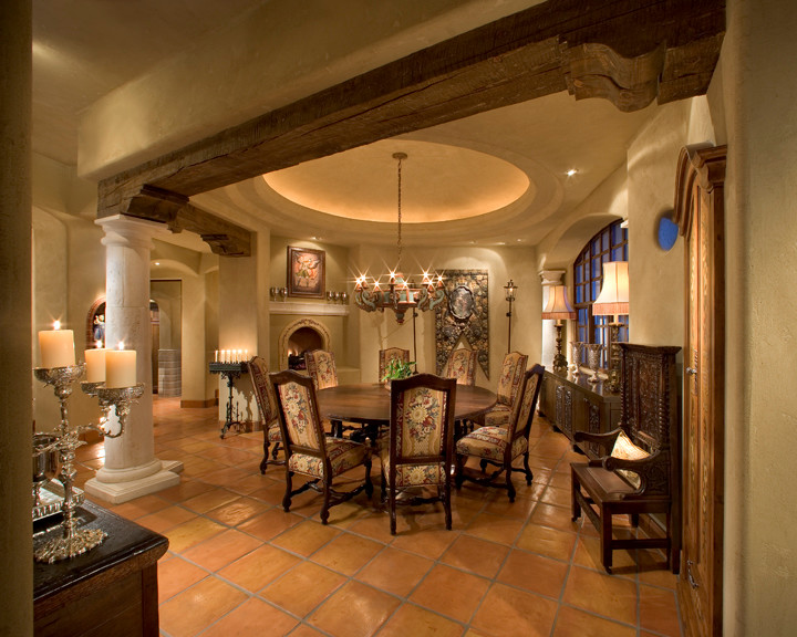 Inspiration for a southwestern dining room remodel in Phoenix