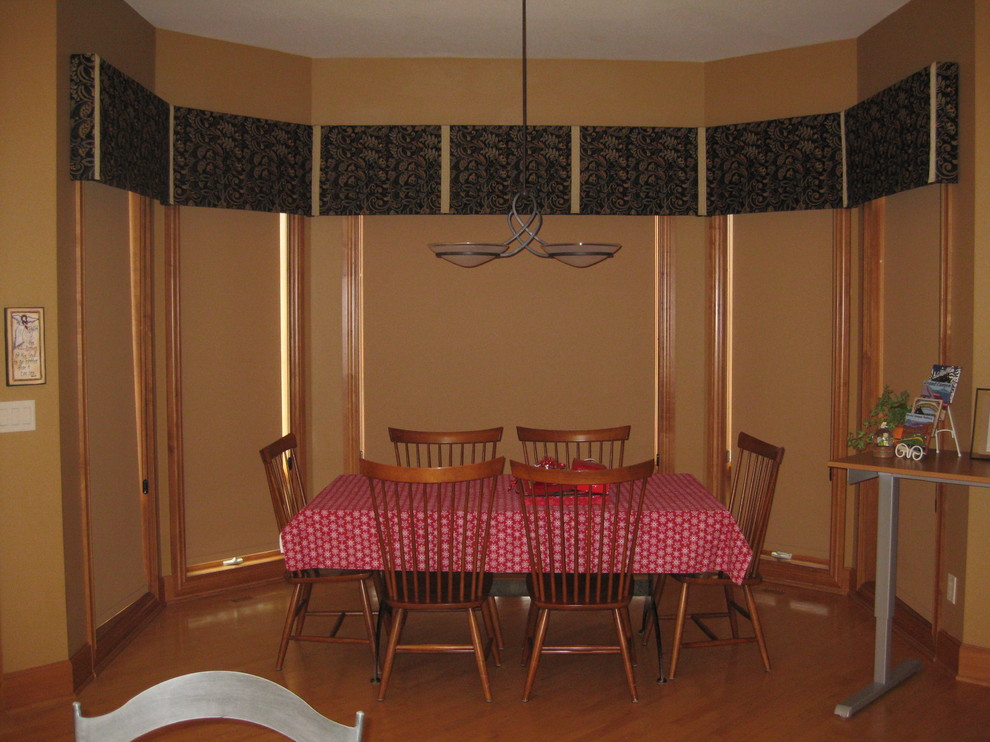 Dining Room Bay Window Treatments Traditional Dining Room Other