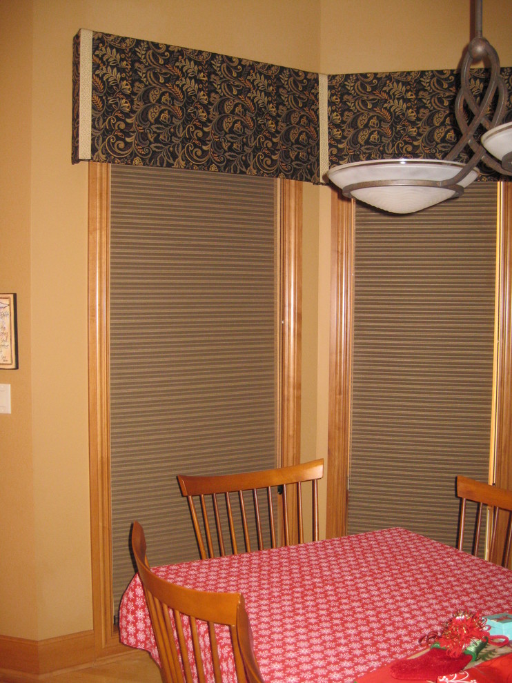 Dining Room Bay Window Treatments Traditional Dining Room Other