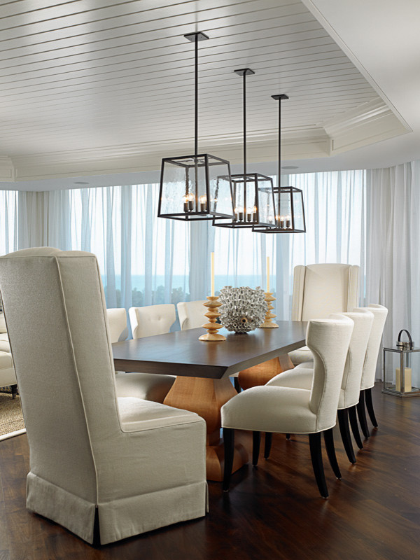 Beach style dining room photo in Miami