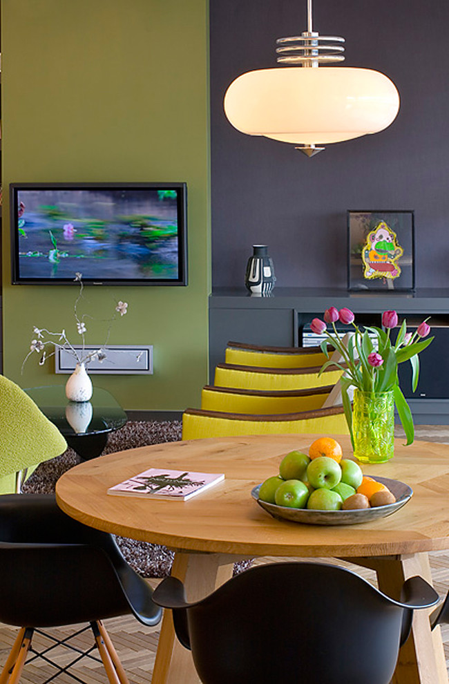 Inspiration for a contemporary great room remodel in Other