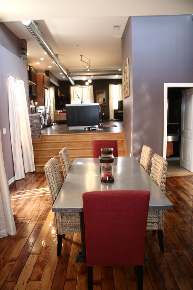 Dining room into kitchen Contemporary Dining Room Other by