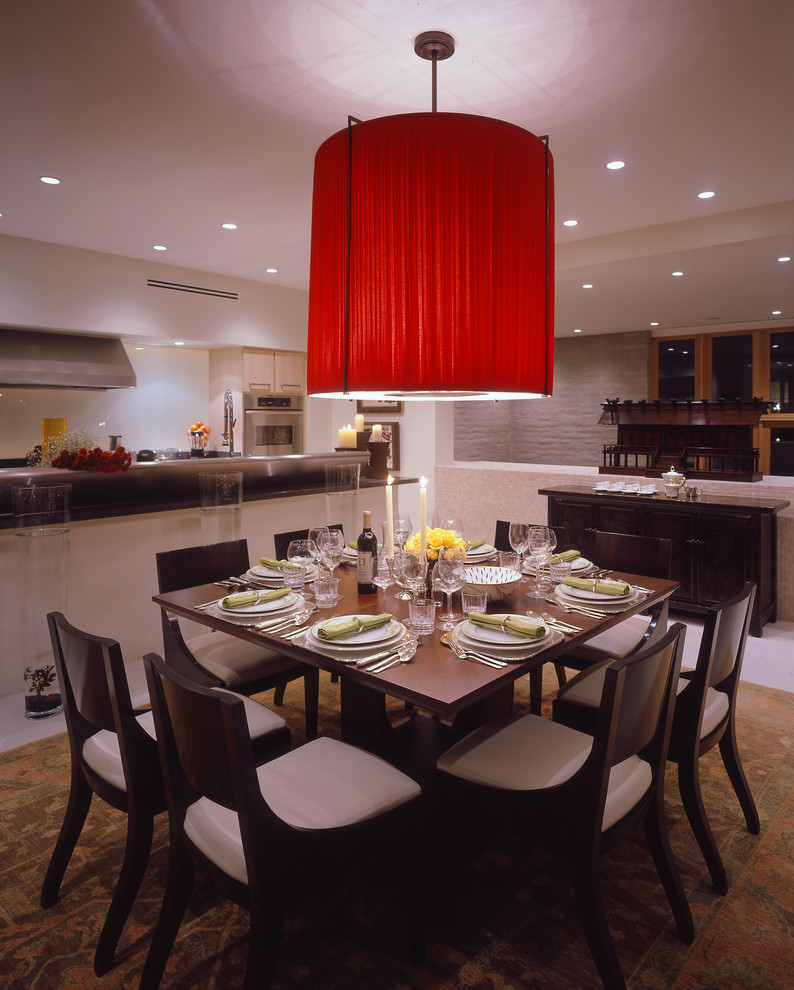 Example of a dining room design in Las Vegas