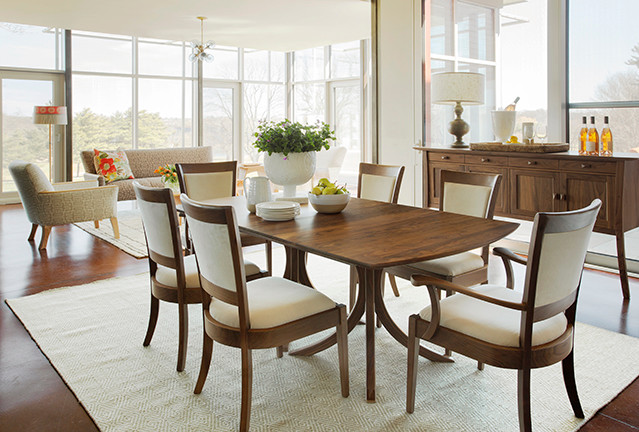 Example of a transitional dining room design in Burlington