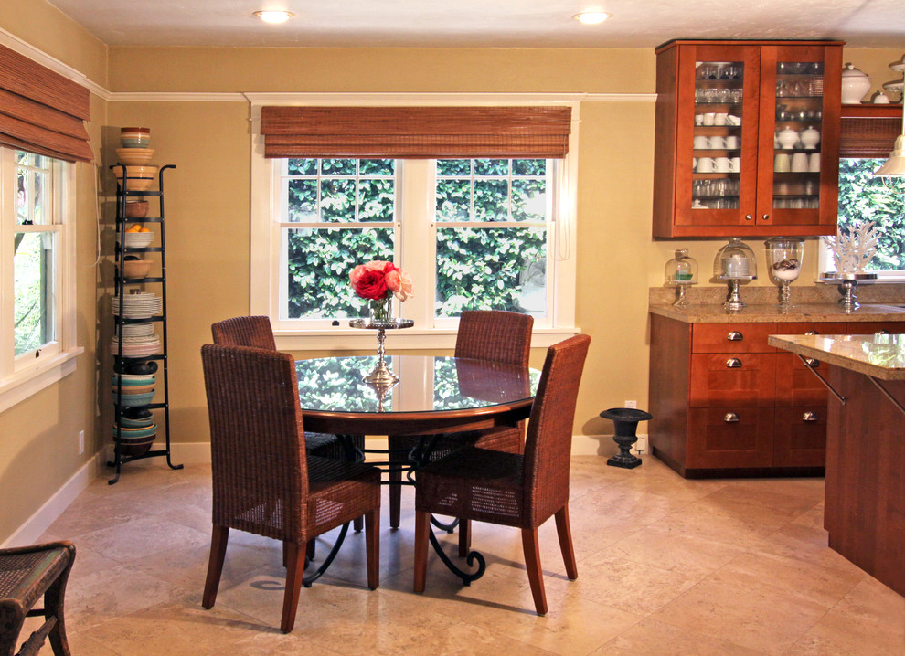 Traditional dining room in Orange County.