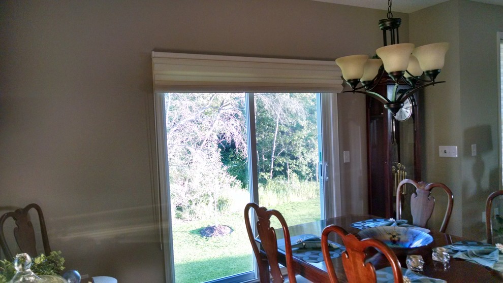 Dining Room Sliding Glass Door Window Treatments Contemporary