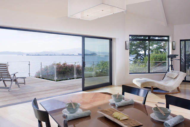 Dining Room Window Out To Deck Modern Dining Room San Francisco By Camber Construction