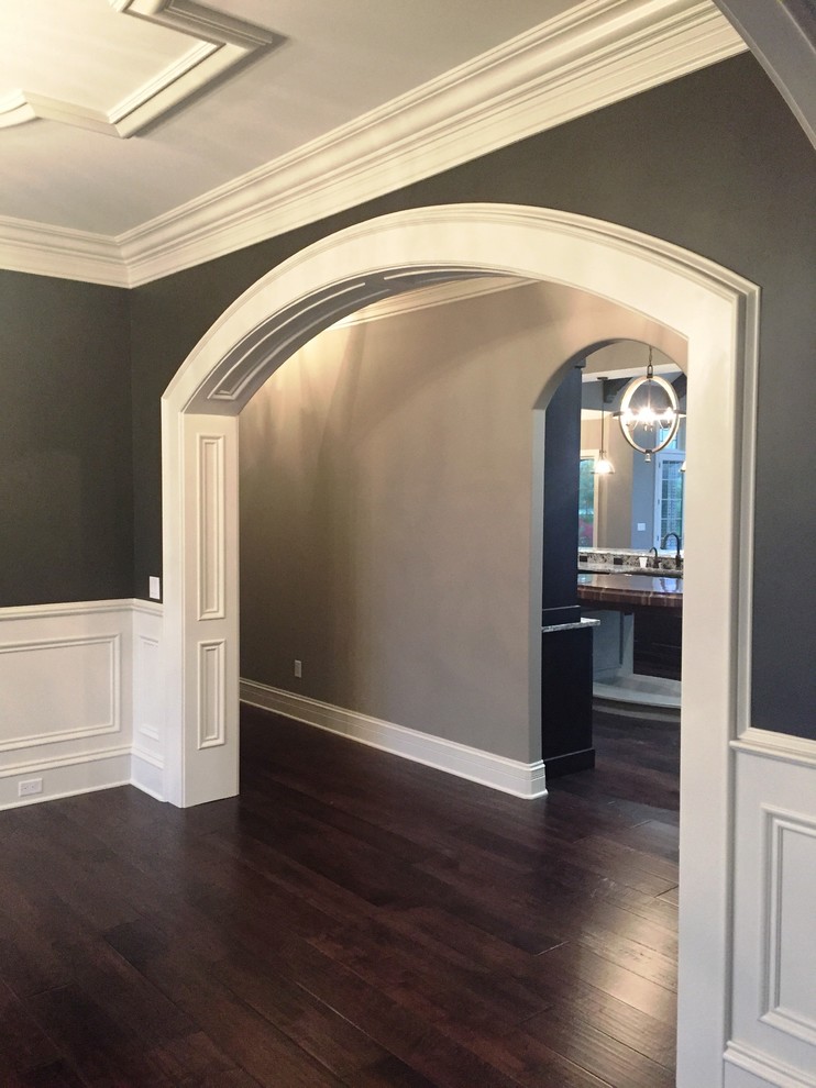 Dining Room Wood Trimmed Arch - Transitional - Dining Room ...