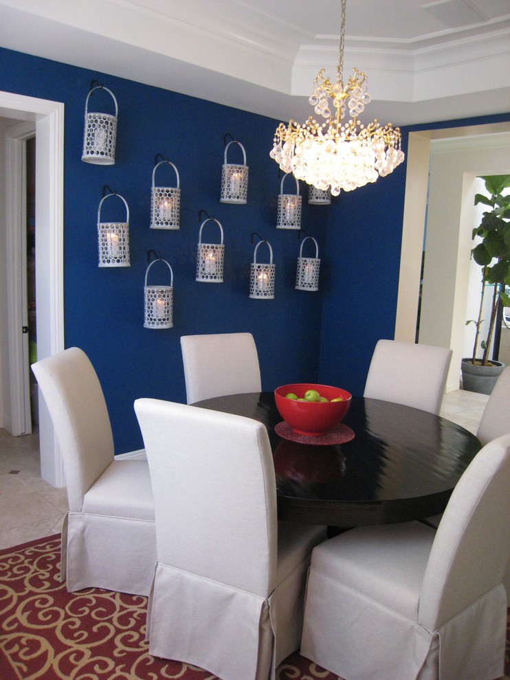 Transitional dining room photo in Los Angeles