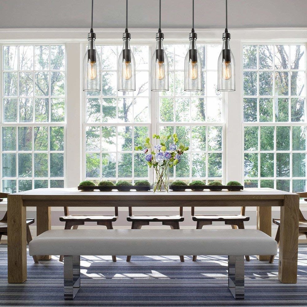 Design ideas for a farmhouse dining room in Atlanta.