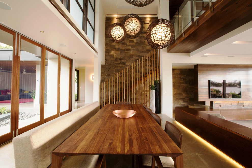 Dining Void Modern Dining Room Brisbane by Monster Ideas Architects Houzz