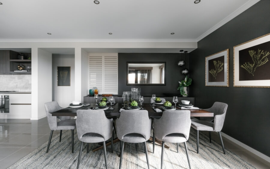 This is an example of a contemporary dining room in Adelaide.
