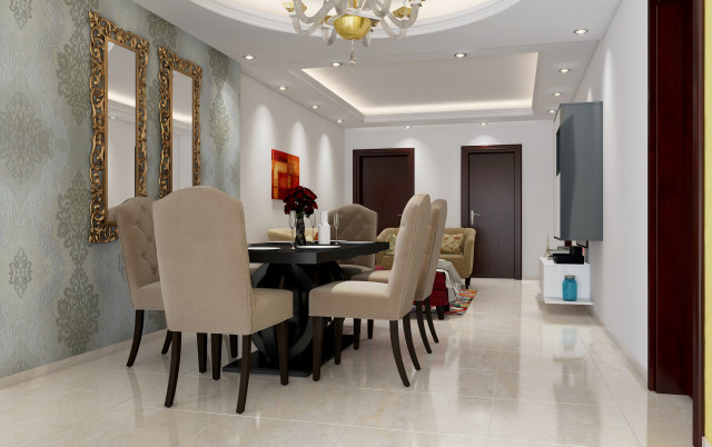 DLF Exclusive floor, Gurgaon - Transitional - Dining Room - Delhi - by ...